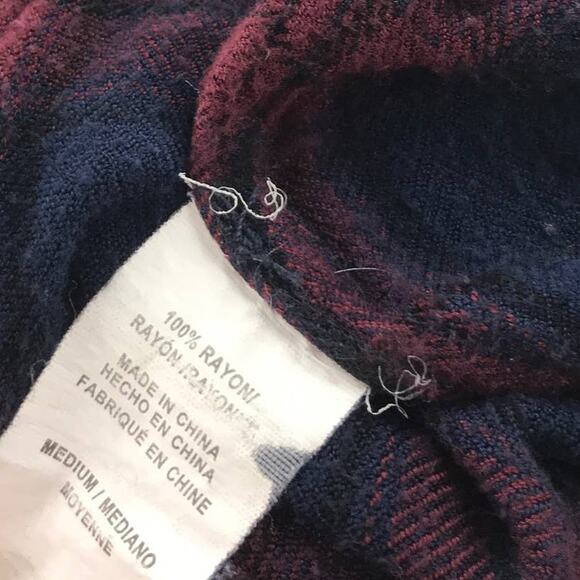 Rails Red Plaid Button Down Blue Flannel Shirt - Picture 9 of 10